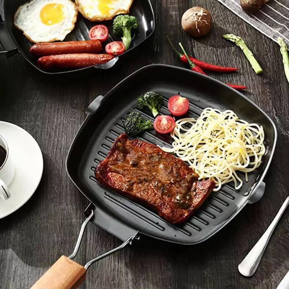 Non-Stick Grilling Pan, Square Grill Cookware Non-Stick Grilling Pan, Square Grill Cookware